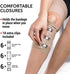Premium Elastic Bandage Wrap - 2 Pack + 18 Extra Clips - Wide (6 inch) Compression Bandage - Stretches up to 15ft in Length