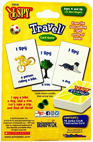Briarpatch I SPY Travel Card Game for Kids, Entertain Children on a Long Road Trip with a Hunt and Seek Card Game, Multi, (639)