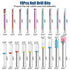 Depvko 19pcs Nail Drill Bits Sets, 3/32 Inch Diamond Cuticle Electric Nail File and Ceramic Acrylic Gel Nail Bit Kit,Nail Art Tools, Carbide Cuticle Remover Bits for Manicure Pedicure, Home Salon