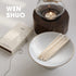 WENSHUO Moon White Glaze Ceramic Plate, Dessert Dish with Pedestal, Trifle/Fruit, Asian Style