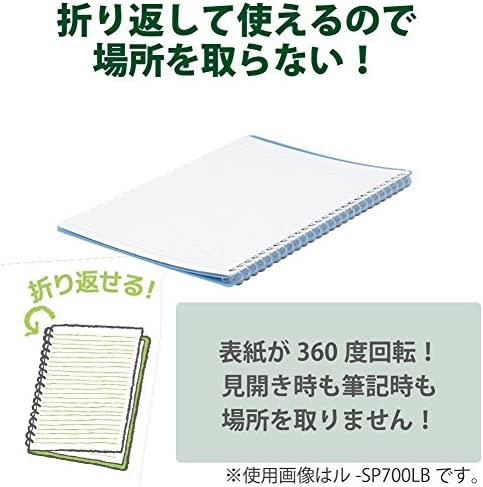 Kokuyo Campus Easy-Carry Slim Binder"Smart-Ring" A5 20-Ring Set of 3 (Light Pink, Light Blue & Clear, A5)