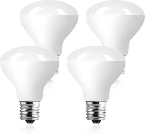 Haian Support R14 LED Bulb E17 Mini Reflector Floodlight,4 Watt 280 Lumens,25 Watt Incandescent Equivalent,R14 E17 LED Light Bulb Non-dimmable 6500K Cool White (4 Pack)