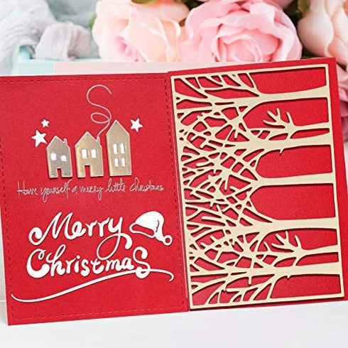 OOTSR Tree Metal Cutting Die Cuts, Cutting Dies for Card Making, Paper Cut Dies for DIY Scrapbooking Paper Stencil Embossing Card Template