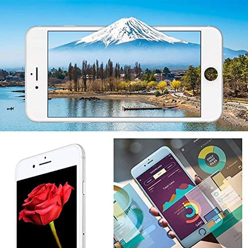 Mobkitfp for iPhone 7 Screen Replacement White with Camera+Sensors+Earpiece Full Assembly 4.7 inch LCD Screen 3D Touch Display Digitizer for A1660,A1778,A1779 with Repair Tools+Adhesive Seal