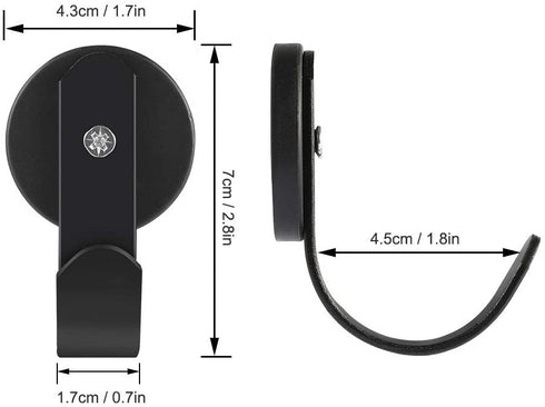 Picowe 4 Pack Magnetic Wreath Hanger Wreath Holder Wreath Hanger Hook for Metal Front Door for Christmas Decorations