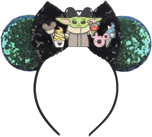 CLGIFT Ears, Black Mouse Ears, Darth Vader, Mickey Ears (BY)