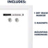Quartet Magnetic Whiteboard, 17" x 23" Small White Board for Wall, Dry Erase Board for Kids, Perfect for Home Office & Home School Supplies, Dry Erase Marker, Magnets, White Frame (MWDW1723M-WT)