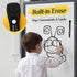 Magnetic Dry Erase Markers Fine Point - 12 Pack White board Markers with Eraser Cap for Kids, Black Low Odor Erasable Ultra Fine Tip Dry Erase Whiteboard Markers - School & Office Supplies