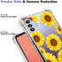 (3 Pack) for Samsung Galaxy A32 5G Case for Girls Women Shock-Absorption Anti-Scratch Crystal Clear Soft TPU Slim Bumper Protective Phone Case Cover for Samsung Galaxy A32 5G, Flower
