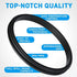 Pack of 3-20/10 oz Replacement Rubber Lid Ring, 3.3 Inch Diameter - Gasket Seals, Lid for Insulated Stainless Steel Tumblers, Cups Vacuum Effect, fit for Brands - Yeti, Ozark Trail, Beast, Black Lids