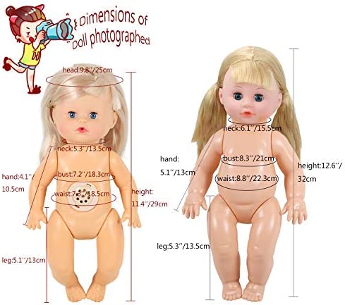 Young Buds Pack of 6 for 11-12-13 Inch Reborn Alive Baby Doll Clothes Outfits with Pillow Quilt Sheet Accessories Birthday Xmas Gift
