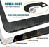 Aootf License Plate Frame Carbon Fiber- Black Aluminum Car Tag Holder Cover Printed Carbon Pattern with Stainless Steel Screws Caps, Front & Rear 2 Pack