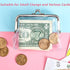 Weewooday 3 Pieces Clear Coin Purse Transparent Change Purse for Women, PVC Kiss-Lock Clear Coin Wallet for Carrying Your Change