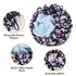 Luxury Shower Cap for Women, Waterproof Reusable Shower Caps Double Layers Microfiber Terry Lined with Dry Hair Function, Large for Long Hair, Adjustable