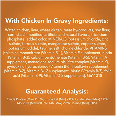 Friskies Wet Cat Food, Prime Filets With Chicken Gravy, 5.5 Oz Can
