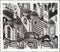 Concave and Convex by M.C. Escher Poster Art Print, Overall Size: 25.5x21.75, Image Size: 22.5x18.5