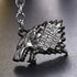 Game of Thrones Metal Keychain - House Stark Sigil Metal Keyring Pendant