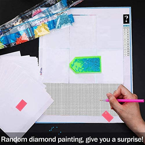 Yomiie 5D Diamond Painting Kits Paint with Diamonds Art DIY Full Round Drill Kits, Embroidery Picture Rhinestone Diamond Crystal Craft Canvas Home Wall Decor - 12X16in or 14x14in