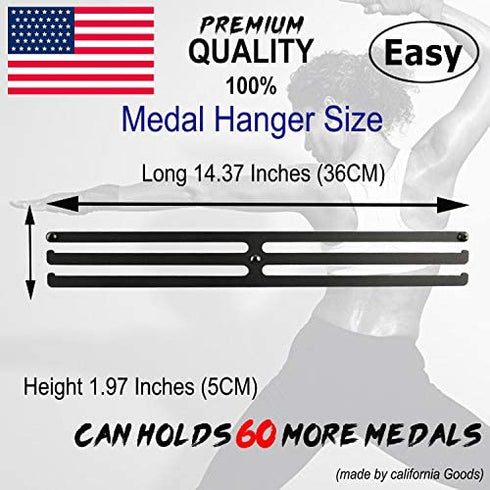 Medal Hanger Awards Holder Display Rack for Sports Medals Use for All Sports Black Steel Medal Hanger Holder,Race Medal Display Holder,Running medal hangers,hanger formedals,BLACK KINGS