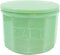 Tablecraft Salt Cellar with Lid, 3.75" x 3.75" x 3.125", Green