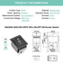 2Pcs DPDT 6 Pins 3 Position ON/Off/ON Black Rocker Toggle Switch for Car and Boat AC 20A/125V 16A/250V KCD2 by QTEATAK