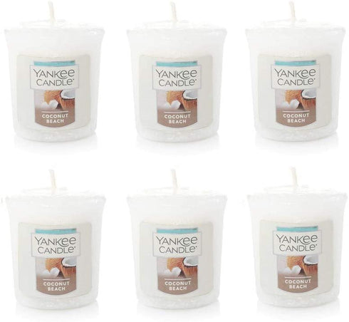 Yankee Candle Coconut Beach Votives (Pack of 6)