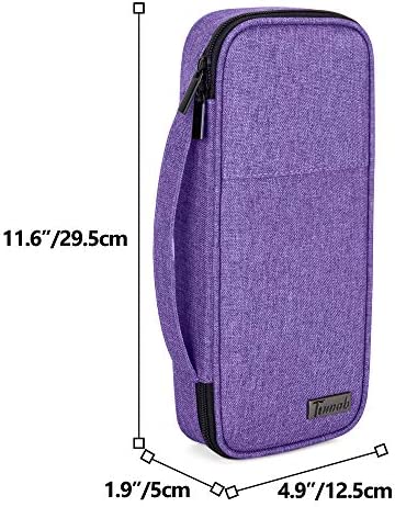 Trunab Stethoscope Case with Inner Divider, Stethoscope Carrying Case Compatible with 3M Littmann/MDF/ADC and Extra Accessories for Nurses, Pediatric Doctor or Medical Students,Purple (Patent Pending)
