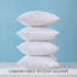 MIULEE Pack of 4 Hypoallergenic Premium Pillow Inserts Decorative Pillow Stuffers Square Form for Couch Sofa Bed Cushion 16x16 Inch