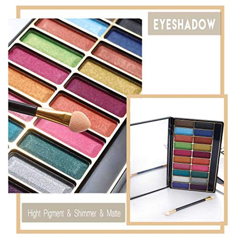 LS Kilshye Eyeshadow Palette Matte Eyeshadows High Pigment Eye Shadow Blue 20 Color Shadow Palette Long Lasting Eye Shadow Makeup for Women and Girls Pack of 1 (Multi color 2)