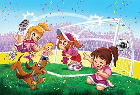 EuroGraphics Soccer Stars Go Girls Go! Puzzle (100-Piece)