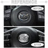 1797 for Mazda Accessories Bling Steering Wheel Emblem Logo Covers 3 6 CX5 MX-5 Miata CX9 CX7 2 CX3 Car Interior Sticker Decal for Women Crystal Silver Pack of 2