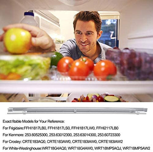 240530701 Meat tray hanger (right), Compatible with Frigidaire Refrigerator drawer slides - replaces 240460501 PS430917