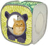 Kitty City Safari Play Cubee, Cat Cube, Play Kennel, Cat Bed, Jungle Cat House, Multicolor, 15 H x15 W inches