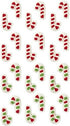 Wilton Mini Candy Cane Edible Cupcake Toppers, red, green