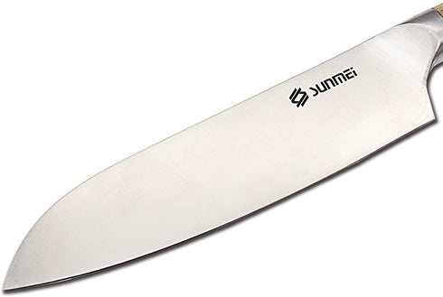 Sunmei 8 Inch Chef's Knife, High Carbon 5Cr15MoV Stainless Steel Kitchen Knives with Wooden Handle, Ultra Sharp, Best Choice for Home Kitchen and Restaurant(Original)