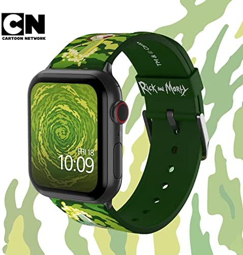 Rick and Morty ñ Open Portal Smartwatch Band ñ Officially Licensed, Compatible with Every Size & Series of Apple Watch (watch not included)