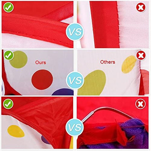 EocuSun Kids Ball Pit Large Pop Up Toddler Ball Pits Tent for Toddlers Girls Boys for Indoor Outdoor Baby Playpen w/ Zipper Storage Bag, Balls Not Included (ARed)