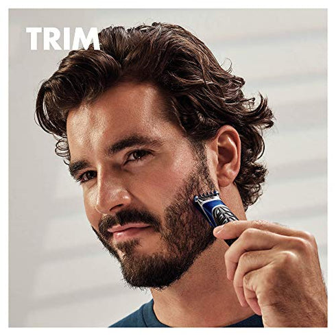 Gillette Styler, 1 Beard Trimmer for Men with 1 ProGlide Razor Blade Refill, 1 Battery, 3 Comb Attachments, Waterproof