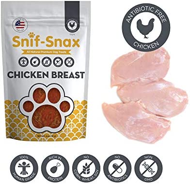 Snif-Snax Human Grade Dog Treats - All-Natural Smoked Chicken Breast, 4 oz