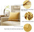 GIGIZAZA Gold Velvet Decorative Throw Pillow Covers for Sofa Bed 2 Pack Soft Cushion Cover