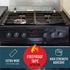 Kitchen Stove Counter Gap Cover,Seals Between Counter Range,Burner,Washer,Dryer,Extra Wide & Long,Heat Resistant,Waterproof Tape Set of 2 (1.5"X78", Black)