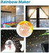 3.15Inch Hanging Large Prism Pendant,Prisms Sun Catcher Rainbow Maker Crystal Sunshinecatchers for Windows, Crystal Sunshinecatcher Pendant,Hanging Crystals with 1 Cloth Bag and 1 Lanyard