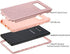 WORLDMOM for Galaxy Note 8 case, Rose Gold Glitter Luxury Sparkly Hybrid 3 Layers Heavy Duty Shockproof Protective with Bling Shiny Pretty Cute Fashion Design case for Samsung Galaxy Note 8