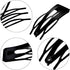 32 Pieces Snap Hair Clips for Women, 3 Prong Clips for Hair, Double Grip Hair Clips Metal Snap Clips, Hair Comb Clips Snap Hair Barrettes for Women Girls Hair Accessories (Black)