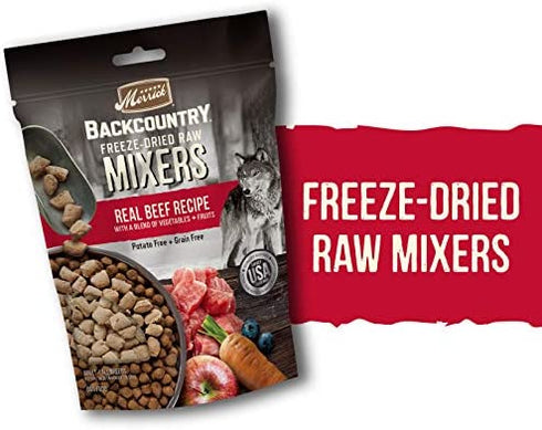 Merrick Backcountry Freeze-Dried Raw Dry Dog Food Mixers Real Beef Recipe - 5.5 oz. Pouch