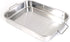 ExcelSteel Multiuse with Rack and Foldable Handles for Easy Storage Stainless Steel Roasting Pan, 15.25", Stainless