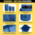 Wise Owl Outfitters Waterproof Dry Bag - Fully Submersible 1pk or 3pk Ultra Lightweight Airtight Waterproof Bags - 5L, 10L and 20L Sizes - Diamond Ripstop Roll Top Drybags
