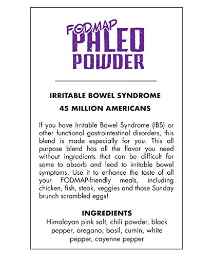 Paleo Powder Fodmap Organic All Purpose Seasoning | Organic Low Fodmap Paleo Food Seasoning for All Paleo Diets | Certified Keto Food, Paleo, Whole 30, Low Fodmap Food, Gluten Free Seasoning