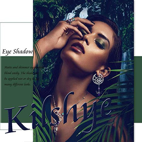 LS Kilshye Eyeshadow Palette Matte Eyeshadows High Pigment Eye Shadow Blue 20 Color Shadow Palette Long Lasting Eye Shadow Makeup for Women and Girls Pack of 1 (Multi color 2)