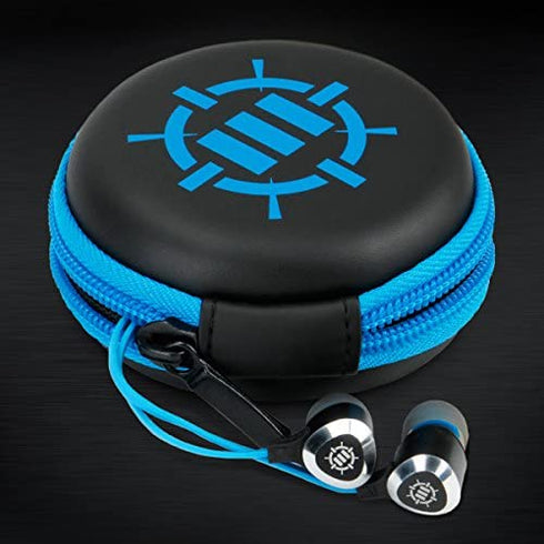 ENHANCE Mobile Gaming Earbuds for PS4, PC, Xbox One & Nintendo Switch with Bass Vibration Feedback & Microphone - Full Metal Housings, Noise Isolating, in Ear Hooks & Tangle Free Cable